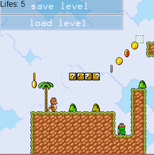 Custom level in mario and the gray coins